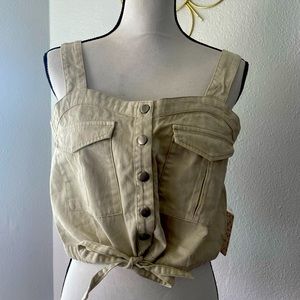 NWT Free People Crop Top with Adjustable Straps